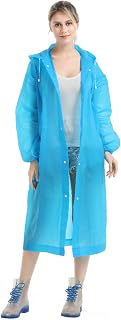 Rain Coats 2 Pack EVA Reusable Rain Ponchos Rain Jacket Raincoats with Hood Windbreaker for Women Men Kids