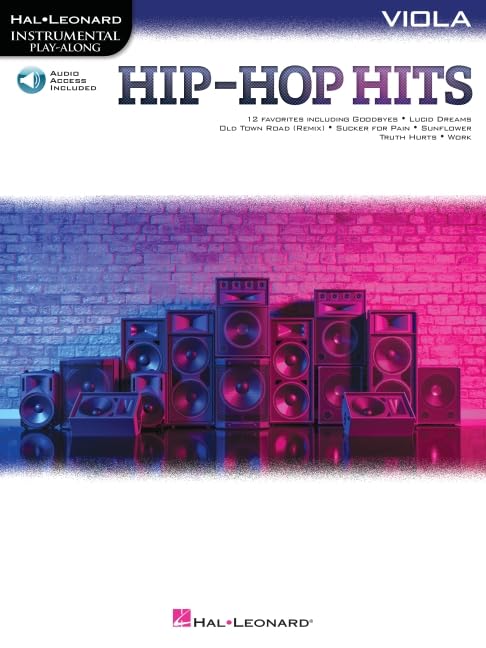 Recueil Hip-Hop Hits Viola livre de musique alto avec accompagnement audio