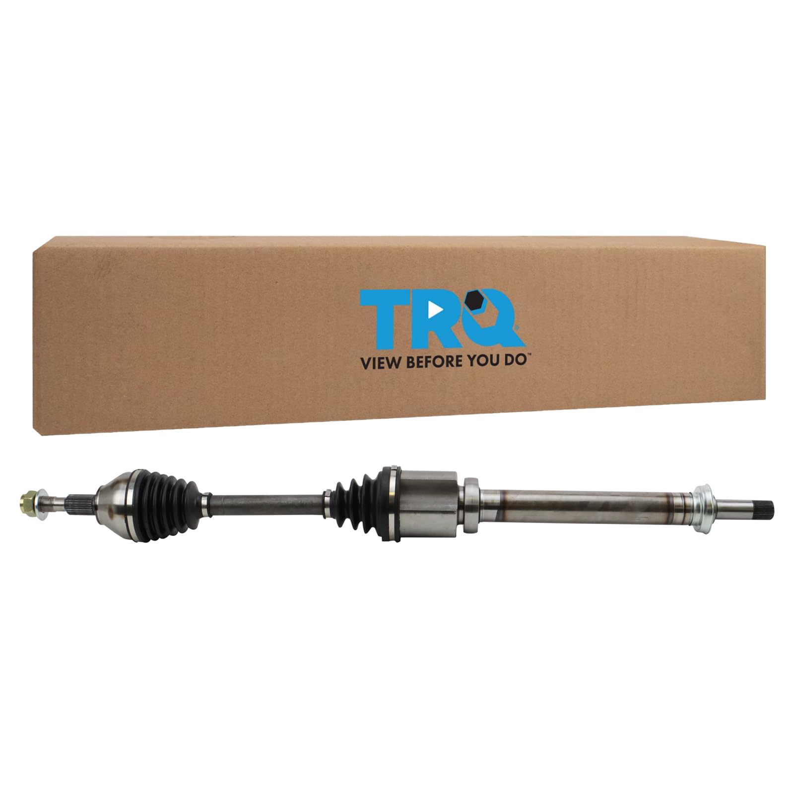 TRQ Front Right CV Axle Shaft Assembly Passenger Side Compatible with 2013-2018 Ford Fusion 2014-2016 Lincoln MKZ