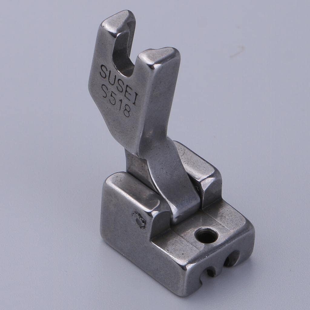 perfk - Piede da Cucito, Chiusura Lampo High Shank per Macchine da Cucire con Gambo Alto, Metallo, S518