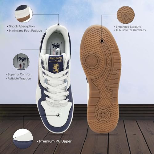 Image of Red Tape Mens Rsl0567a Casual Low-Top Sneaker