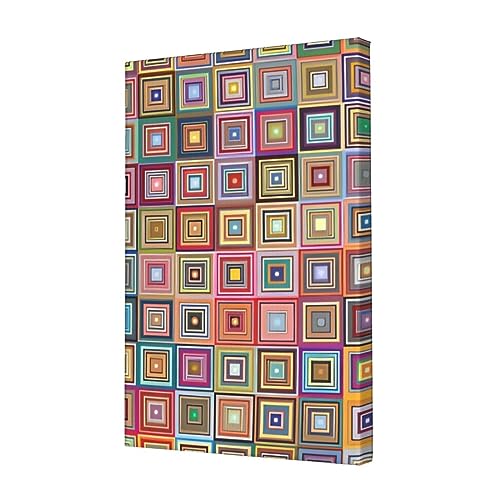 Toile murale carrée colorée de haute précision pour décoration d'intérieur