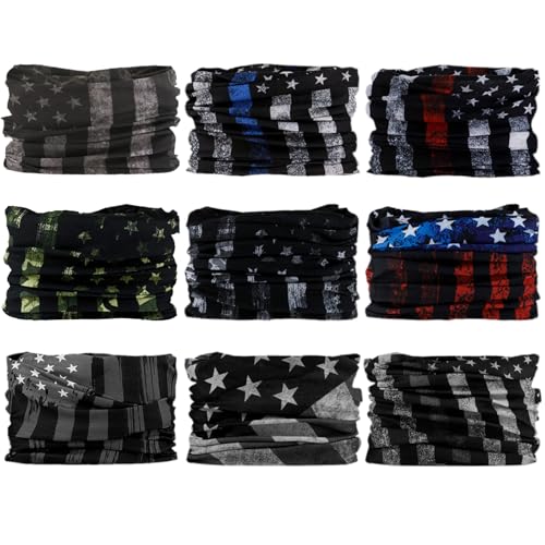 Image of Neck Gaiter for Men Women Headwear Bandana Head Wrap Face Scarf Mask Cover Warmer Balaclava-Seamless & Versatile