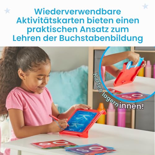 Learning Resources 96240 Sensorik-Pad, Buchstaben-Tracing für 3-5-jährige Kinder, abwischbare Handschriftübung Aktivitäts-Set mit Touchpen… – Ansicht 4