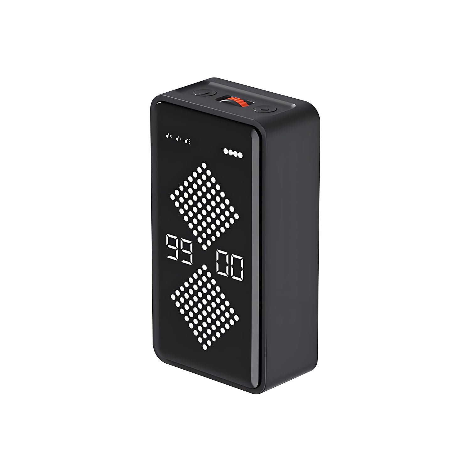 QUMOX F8 Hourglass Gravity Timer – Digital Flip Countdown & Count-Up Timer with LED Display, Magnetic Absorption, Silent Operation, Rechargeable, for Study, Cooking, and Work (1–99 Minutes)