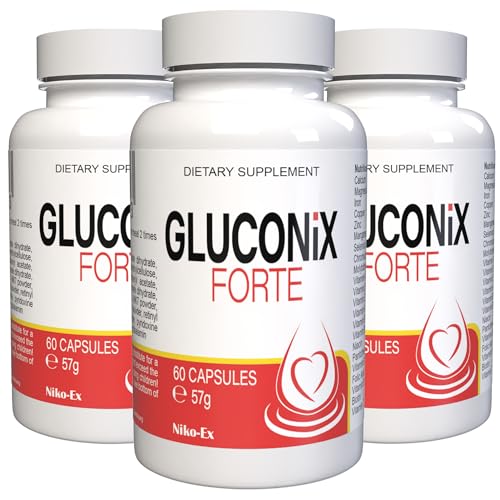 Gluconix Forte - 180 cápsulas (3 x 60 cápsulas, 3 unidades)