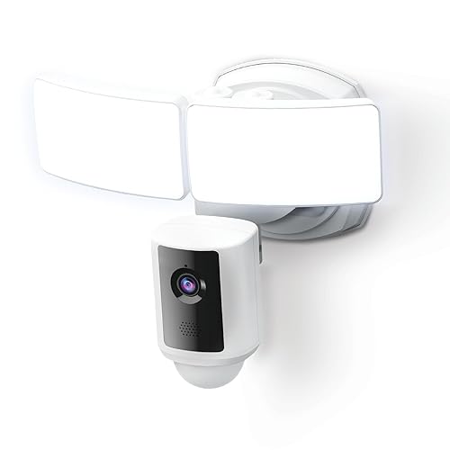 Feit Electric SEC5000/CAM/WIFI Cámara de seguridad LED inteligente para exteriores con sensor de movimiento, audio de 2 vías, reflector de 5000