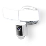 Feit Electric SEC5000/CAM/WIFI Outdoor LED Smart Security Camera with Motion Sensor, 2-Way Audio, 5000 Lumens Floodlight, Works with Alexa and Google Asst, Alarm, Hardwired, Updated Version of SEC3000