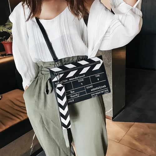 Clapperboard Design Crossbody Bag Cute Clutch Purse for Women Fun Shoulder Handbag Envelope Wallet4