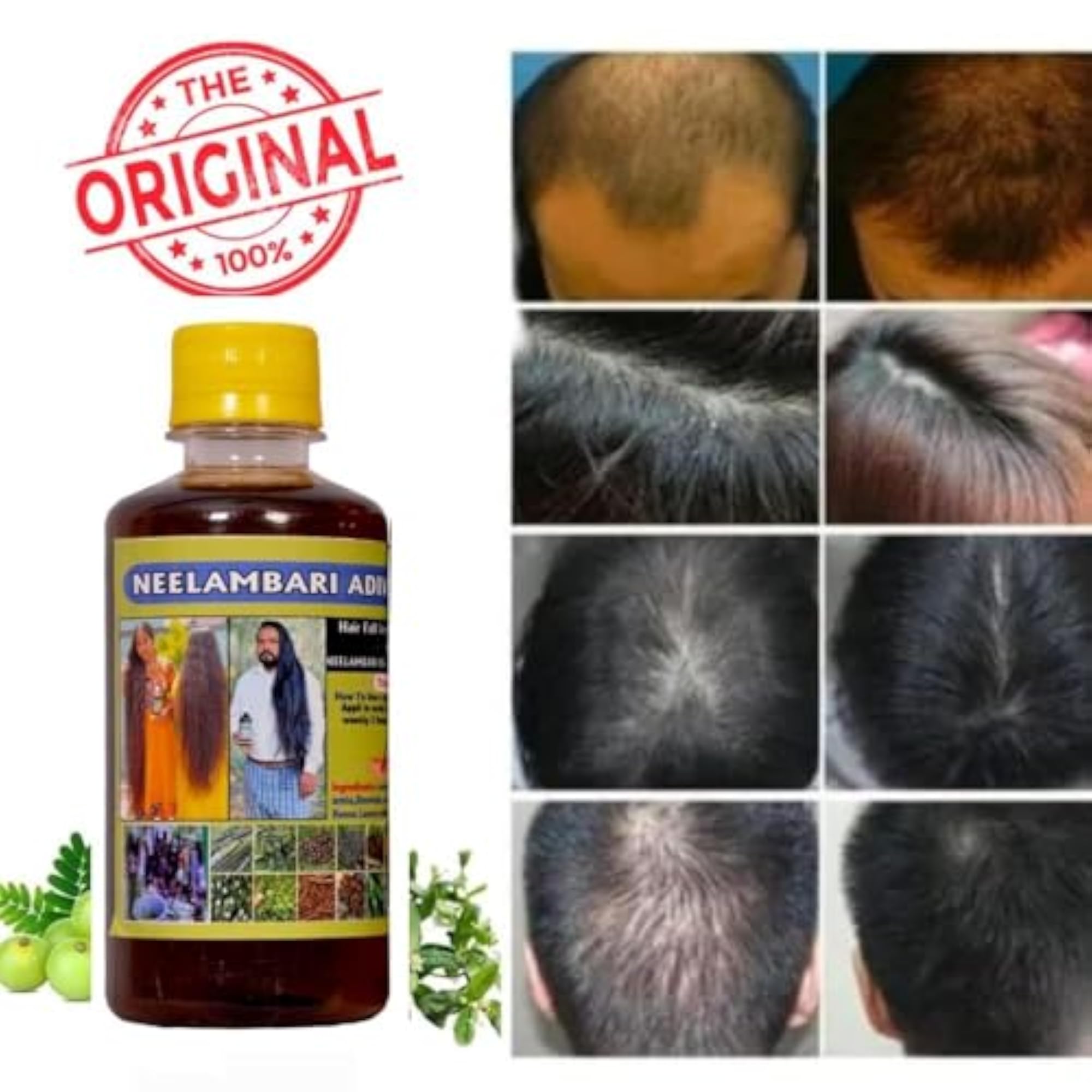 Adivasi Neelambari Herbal Oil for Hairfall & Dandruff, 500ML