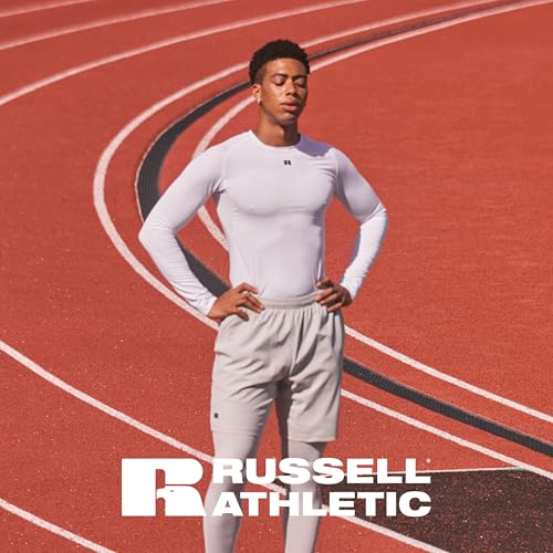 Russell Athletic Long Sleeve Compression Tee Navy M by Russell Athletic - Image 6