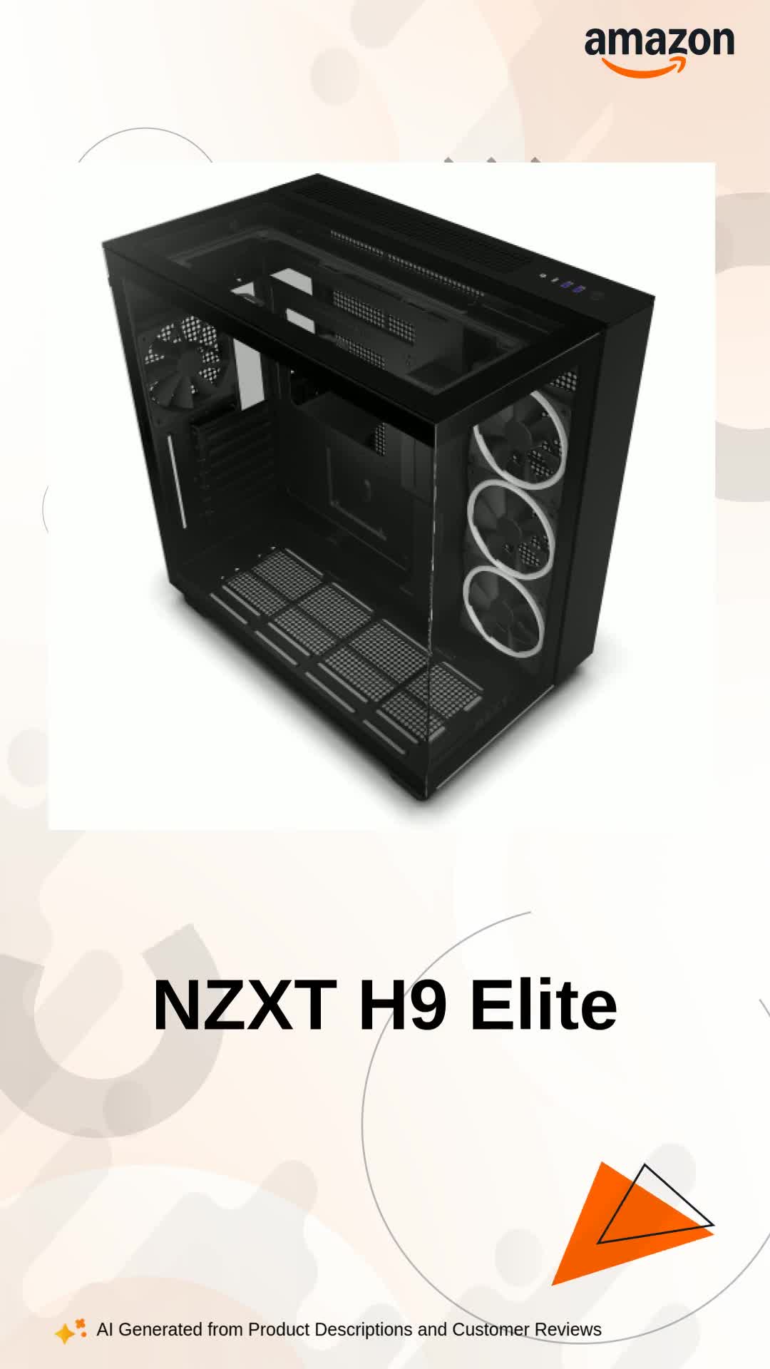 Amazon.in: Buy NZXT H9 Elite Premium Dual-Chamber ATX Mid- Towr