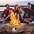 Giantex Gas Fire Pit, 28 Inch 40,000 BTU Propane Fire Pit Outdoor w/Natural Stone, Cover, ETL Certification, Stainless-Steel Gas Burner w/Electronic Ignition Lava Rock (Brown)