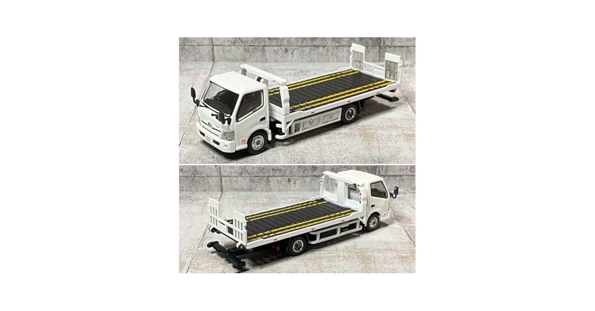 Amazon.co.jp: GCD 164 日野 300フルフラット積載車 白 : おもちゃ