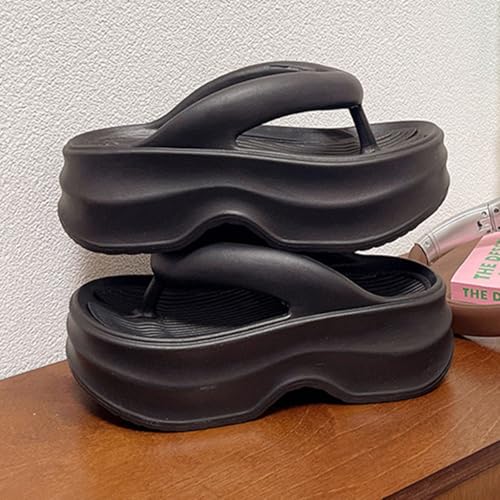 Platform Flip Flops for Women Ultra Cushion Pillow Slippers Soft Lightweight Non-slip Sandals Indoor Outdoor3