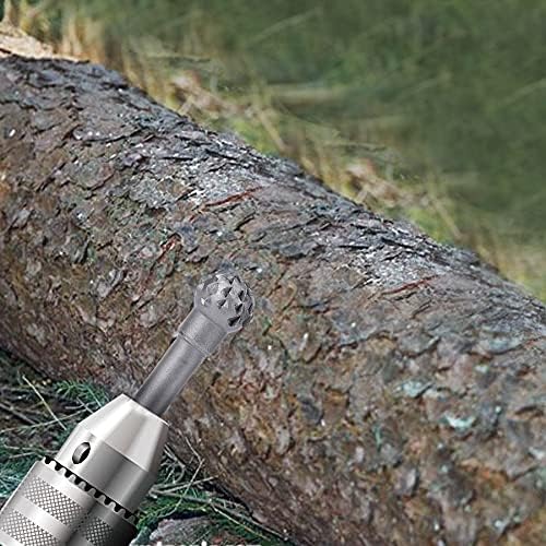Wood Carving Burrs Rotary Burr Set  Wood Grinding Power Tools File Rasp Carbide Steel Solid Twist Drill Bits for Dremel Rotary Tools Woodworking Engraving Drilling(5pcs)