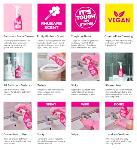 image for Stardrops - The Pink Stuff - Miracle Bathroom Foam Cleaner 750ml - Bat
