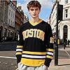 SERTAS Gilmore Jersey #18,90s Hip Hop Clothing for Party,Long Sleeve Yellow Ice Hockey Jersey for Sports,Camping (UK, Alpha, XL, Regular, Regular) #1