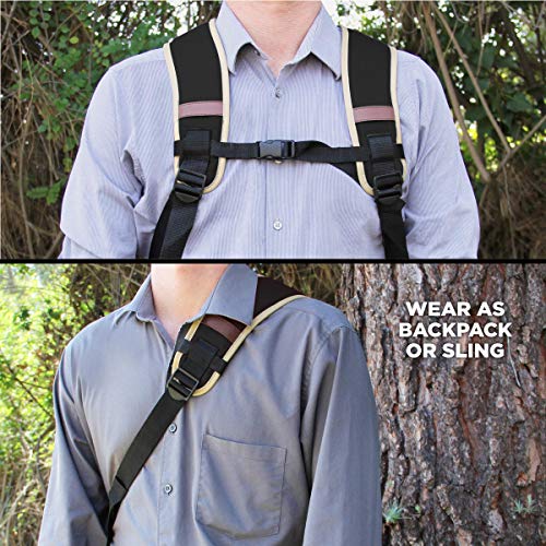GOgroove Full-Size Camera Backpacks for Photographers - DSLR Camera Backpack with 15.6 in. Laptop Space, Accessory Storage, Tripod Holder, Waterproof Camera Bag for Canon EOS REBEL T7 & More (Black) - Image 9