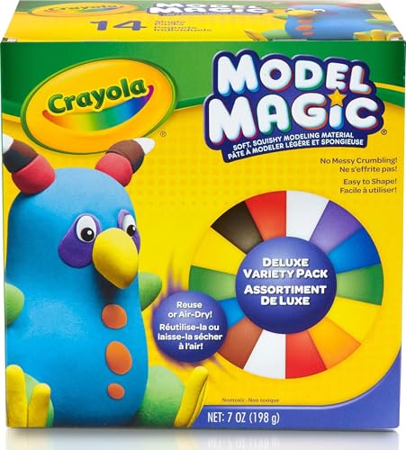 Crayola Model Magic Deluxe Variety Pack (14ct), Kids Air Dry...