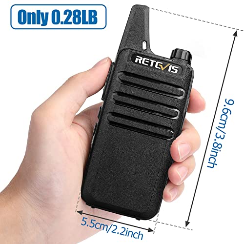 Retevis Rt22 Walkie Talkies, Mini 2 Way Radio Rechargeable, Vox Handsfree, Portable, Two-Way Radios Long Range With Earpiece, For Family Kids Road Trip Camping Hiking (2 Pack, Black) #TOP1