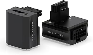 EZDIY-FAB 12VHPWR 12+4 Pin Angle Connector Power Adapter for RTX40' Series Graphics Card, Supports 600W Output, Comptatible to RTX4090,4080,4070ti -90 Degrees STD Type- Black