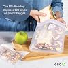 Ello 4 Pack Reusable Food Storage Bags, Resealable BPA-Free, Food-Safe PEVA, Feezer Safe and Leak-Proof