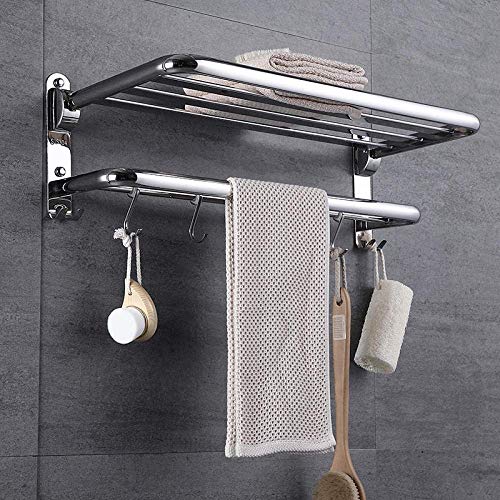 Toallero de pared sin perforaciones de acero inoxidable 304 para solucionar falta de espacio 4