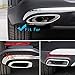 CHUANGHUI Black Aluminum alloy Car Exterior Exhaust Pipe Mufflers Cover Rear Bumper Cylinder Exhaust Pipe Cover Decorate for Mercedes-Benz A B C E CLA GLC GLE GLS Class W205 W213 X253