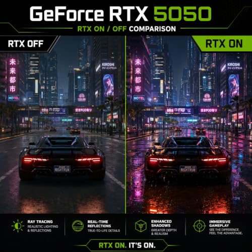 Image of Gaming PC Desktop - Ryzen 7 5800X up to 4.7GHz, RTX 5050 8GB GDDR6,