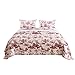 Greenland Home Fashions Classic Toile Quilt Set, Full/Queen, Red