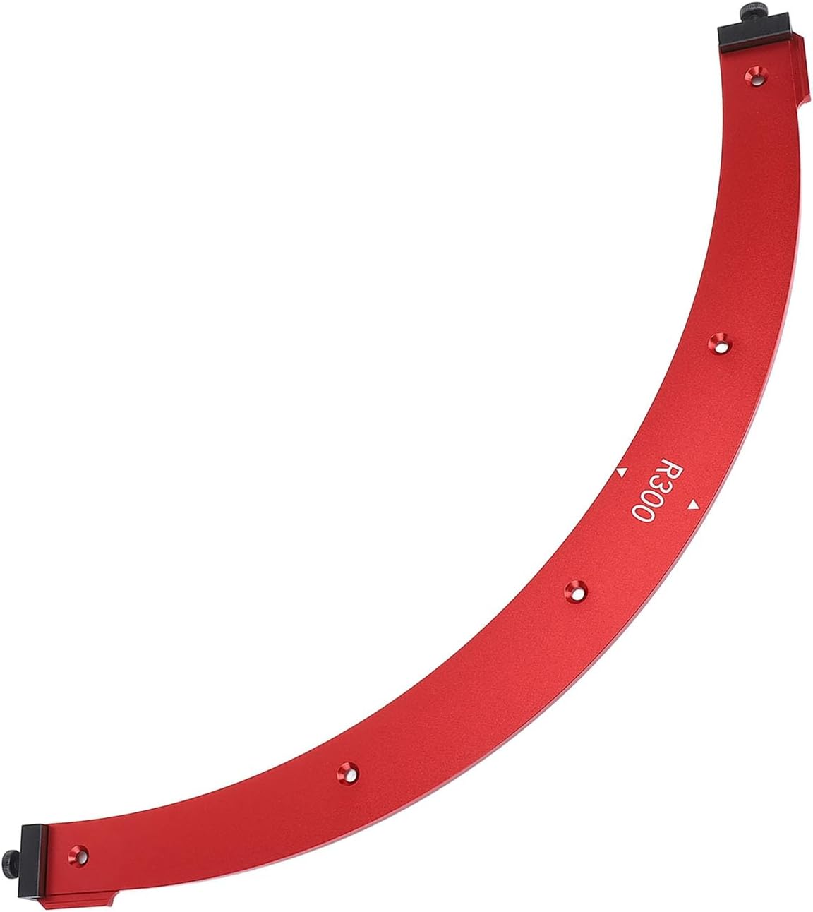 Inner Outer Corner Arc Template R300, Large Radius Router Template, Aluminum Alloy Rounded Corner Jig with Dual Positioning Blocks for Woodworking Projects