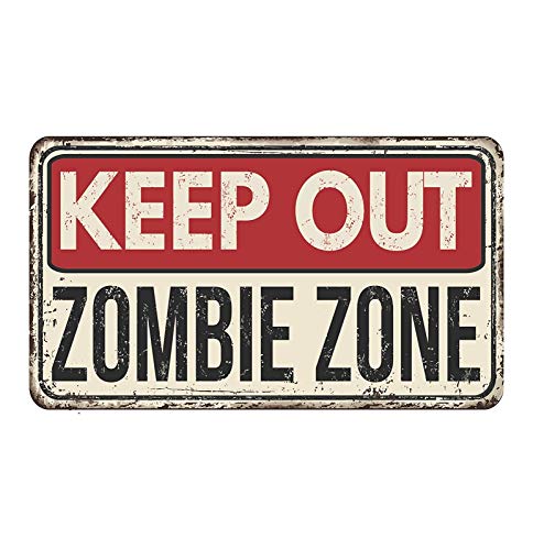 Sticker magnético vinyl Zombie Zone 5 pulgadas miniatura 1