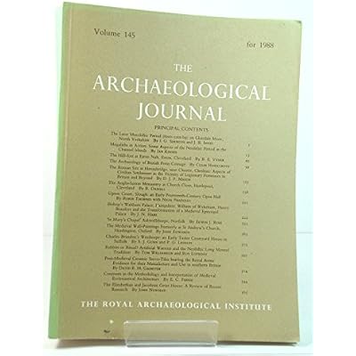 The Archaeological Journal Vol Volume 145 1988