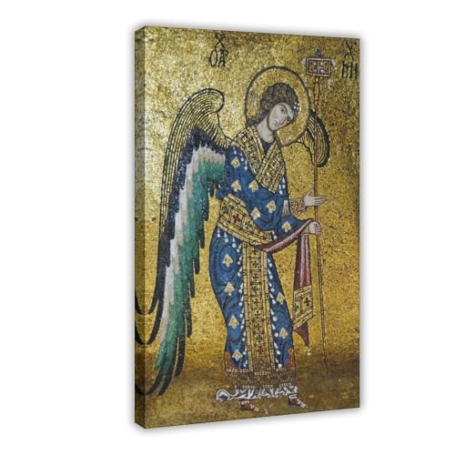 Impression toile Saint Michel Archange cadre protecteur salon