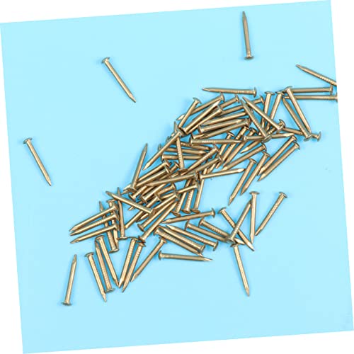 ULTECHNOVO 200 piezas Clavos redondos de latón para muebles, cajas decorativas y proyectos, para bisagras y manualidades miniatura 2