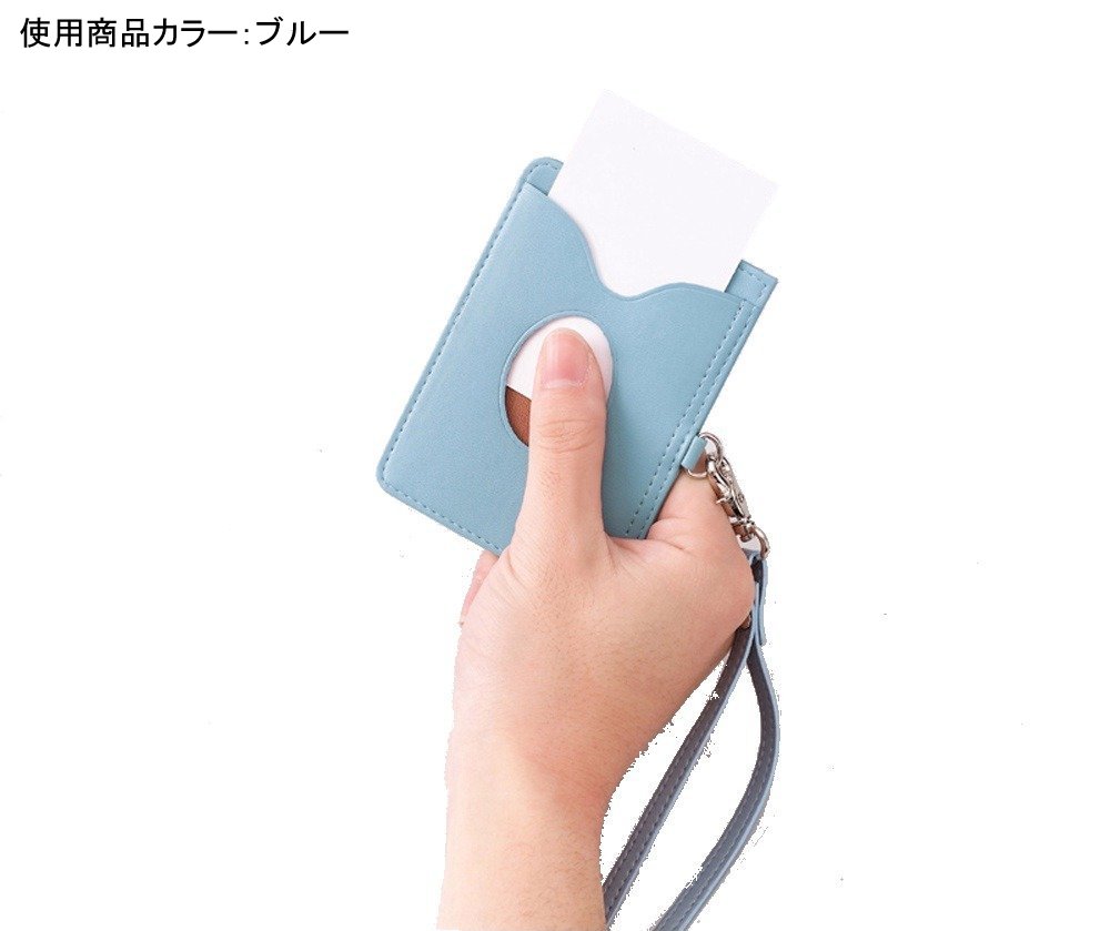 Lei Italian leather ID card holder orange GLP155D (japan