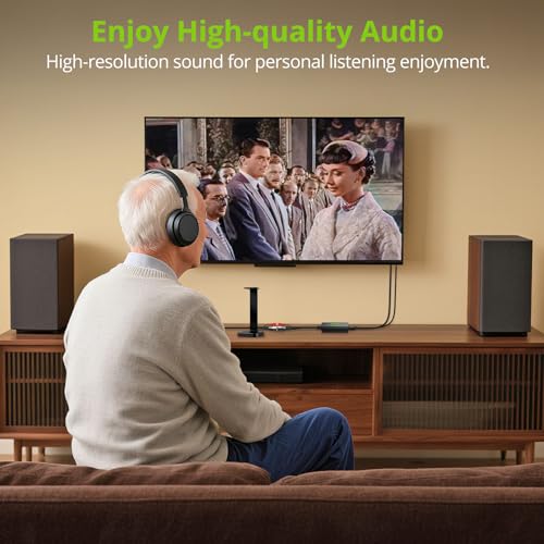 Image of LiNKFOR 192kHz SPDIF Optical to RCA&3.5mm DAC Converter | Includes optical cable, outputs stereo audio, perfectly compatible with HDTV, Blu-ray, DVD and amplifiers