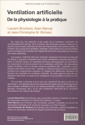 Ventilation artificielle: de la physiologie à la