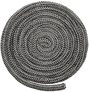 ZYNCUE Black Fireplace Fire Rope Stove Door Seal Rope Fiberglass Stove/Fire Rope Wood Burning Stove 2m Long x 8mm Thick,Burner Door Seal Smoker,1Pcs