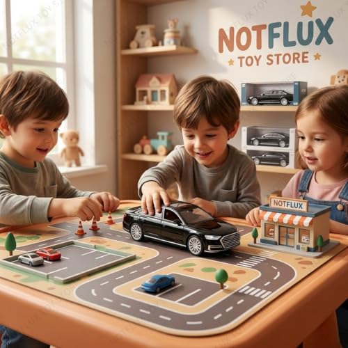 Image of 1:24 Audi A8 Diecast Model Car | Luxury Sedan Toy with Light & Sound | Alloy Metal Pull Back Car | Openable Doors | Best Gift for Kids & Collectors [Multicolor] [Pack of 1]