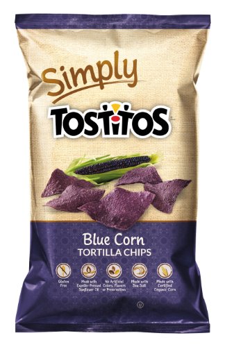 Simply Tostitos Blue Corn Tortilla Chips, 9 oz