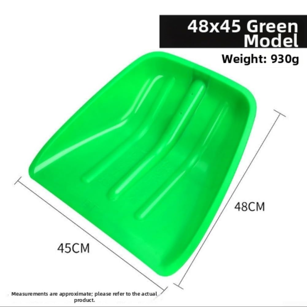 Pala da neve in plastica resistente con bordo arrotondato sicuro per raschiare il ghiaccio, strumento manuale portatile leggero adatto per la pulizia del vialetto di pollame distribuzione di mangimi e