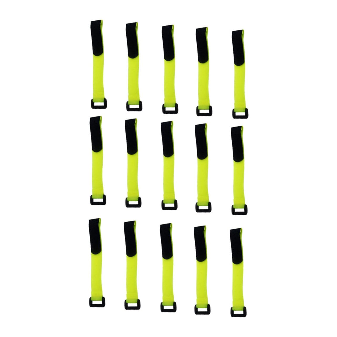 BELLIFFY 15pcs Hook and Straps Practical Bike Straps for Organizing Cords Tidy Fastening Lightweight and Easy to Use Mixed Colors