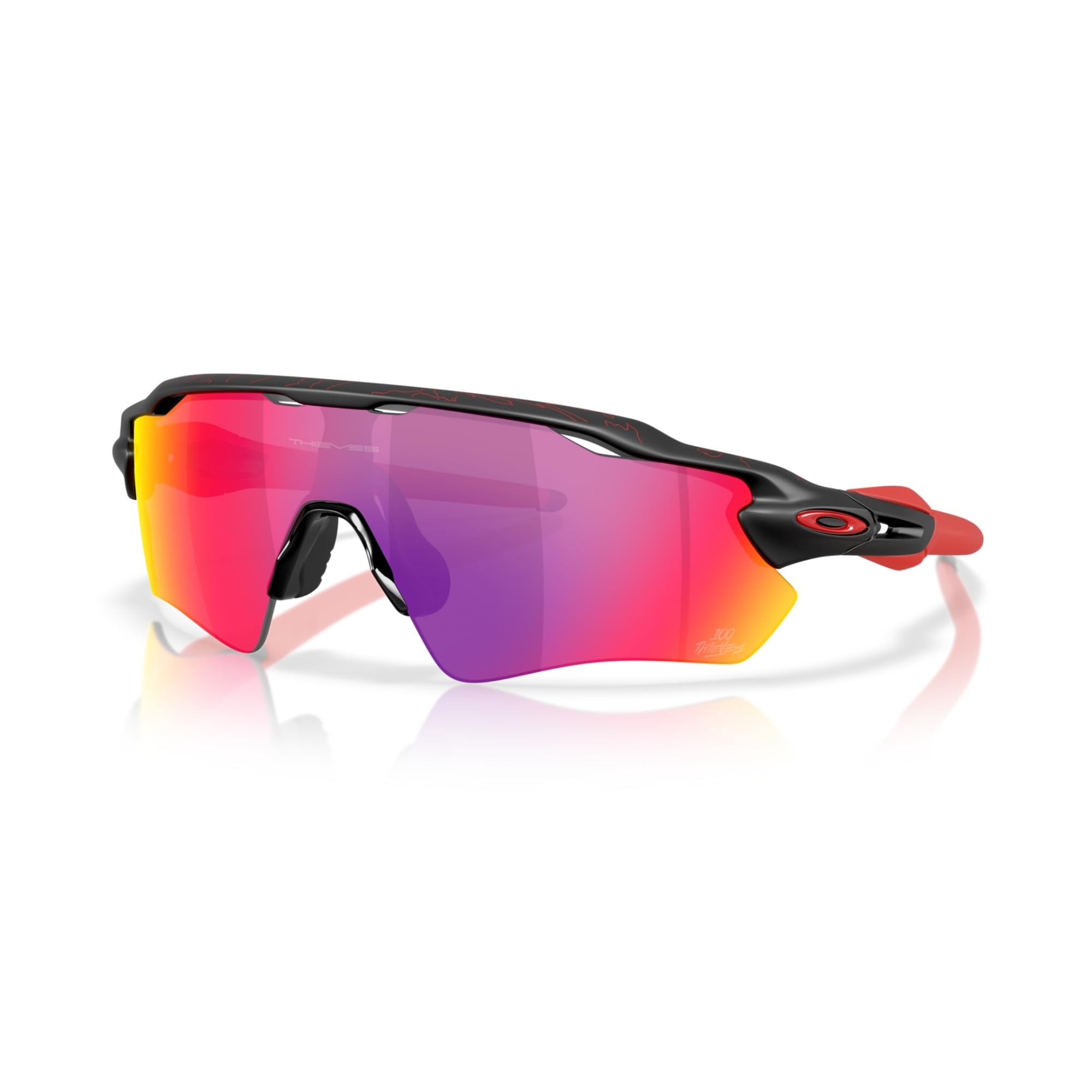 Oakley Man Sunglasses 100t Matte Black Frame, Prizm Road Lenses, 0MM