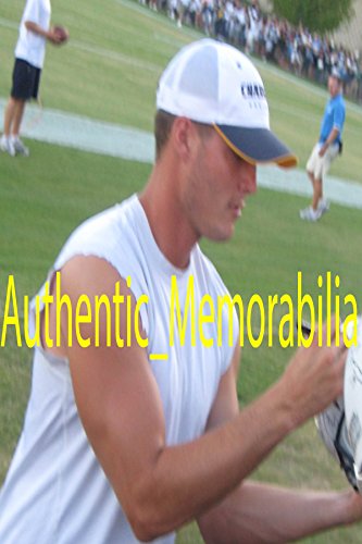 Philip Rivers Autographed Wilson NFL Football W/PROOF, Picture Of Philip Signing For Us, PSA/DNA Authenticated
