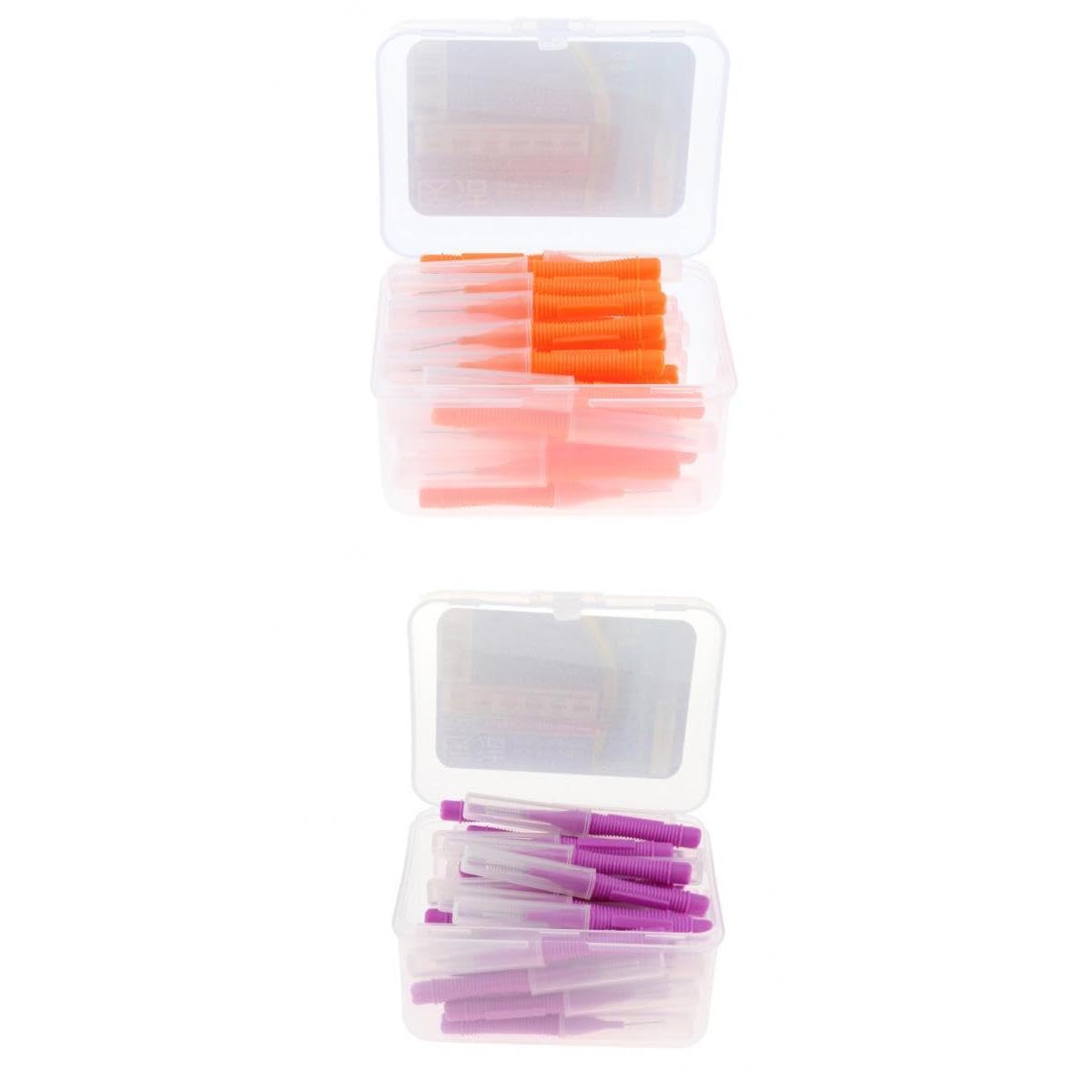 80 pcs/box dental interdental brush tooth pick flosser tooth pick sticks | oral care