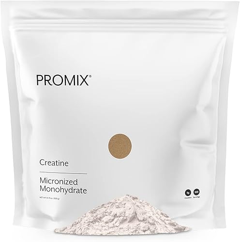 ProMix - Monohidrato de creatina en polvo, sin sabor, 180 porciones, 0.18 onzas de creatina micronizada por porción, aumenta la ganancia muscular,