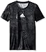 adidas Big Boys Aop Tech Snake Skin Ss Tee, Dark Grey/Black, Small