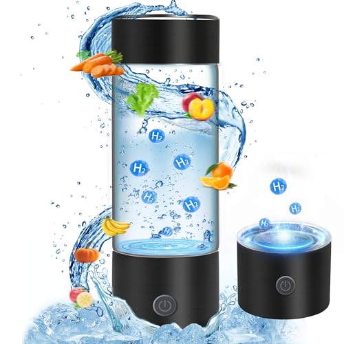 Choneyi Botella de agua de hidrógeno con tecnología PEM y SPE,Hasta 1600PPB, generador de agua de hidrógeno portátil fabricante,Ionizador de agua de vidrio de nueva tecnología